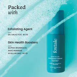 FoxTale Acne Control Face Cleanser for Oily & Acne Prone with Salicylic Acid - 100ml image 4
