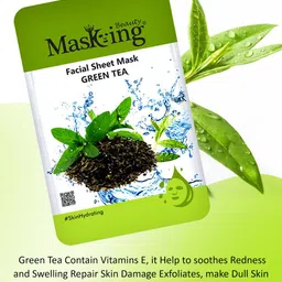 Masking Unisex Pack of 5 Beauty Facial Sheet Mask- 30ml each image 2