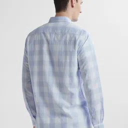 Peter England Casuals Men Buffalo Checked Slim Fit Cotton Shirt image 2