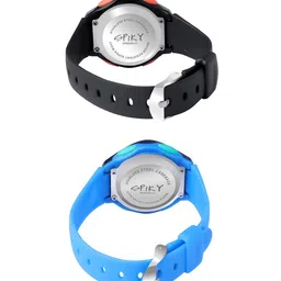 Spiky Unisex Kids Dial & Straps Analogue Multi Function Watch Combo_EVA2_BluBlk image 5