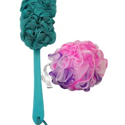 ALLURE Set Of 2 Long-Lasting Mesh Loofah image 1