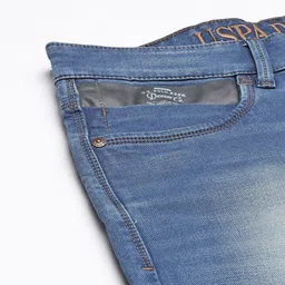 U.S. Polo Assn. Denim Co. Men Blue Skinny Fit Heavy Fade Stretchable Jeans image 4
