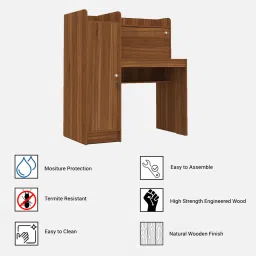 spacex Wolf Hutch Desk In Lyon Teak Finish image 3