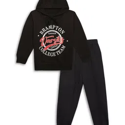 mack jonney VIMAL JONNEY Unisex Kids Pack of 2 Printed Sweatshirt with Joggers image 2