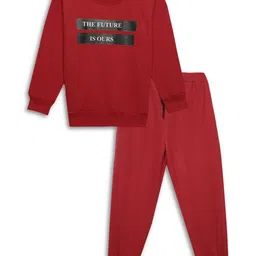 mack jonney VIMAL JONNEY Unisex Kids Pack of 2 Printed Sweatshirt with Joggers image 2