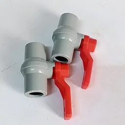 generic PVC Ball Valve Pasting 1/2 inch (2 Pcs) image 1