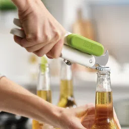 joseph joseph Pivot 3-in-1 White Polypropylene & Metal Can Opener image 2