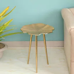 essenza maison Canopy End Table in Gold Finish-picture-27