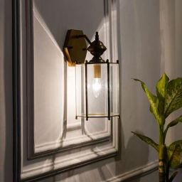 kapoor lampshades Andre Single Arm Wall Light in Brass Finish-picture-7