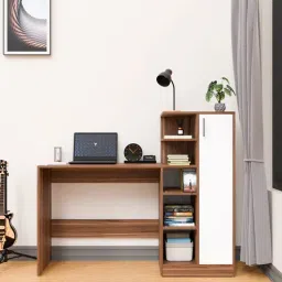 mintwud from pepperfry Dyna Writing Table In Noce Lyon & White Finish-picture-49