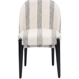 opaque studio Hyde Fabric Dining Chair In Teak Finish image 2