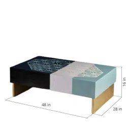 freedom tree Kiwach With Resin Coffee Table In Natural Finsh image 2