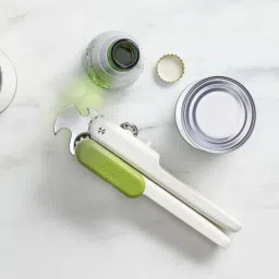 joseph joseph Pivot 3-in-1 White Polypropylene & Metal Can Opener image 4