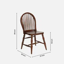 opaque studio Arbor Teak Wood Dining Chair In Teak Finish image 2