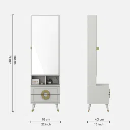 spacewood Kosmo Akira Dresser In Pumic Grey Finish image 2