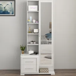 spacewood Kosmo Arctic Dresser in High Gloss White Finish image 1