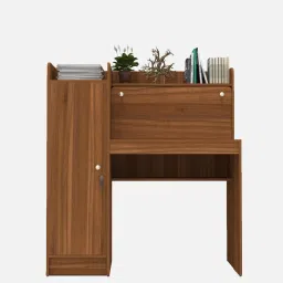 spacex Wolf Hutch Desk In Lyon Teak Finish image 5