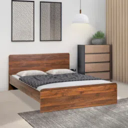mintwud from pepperfry Teshio Queen Size Bed in Columbian Walnut Finish-picture-31