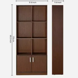 nilkamal Gwen 3 Tier Storage Cabinet In Legno Oak Finish image 2