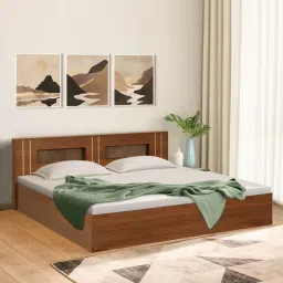 trevi furniture Iris King Size Bed In Bali Teak Finish image 1