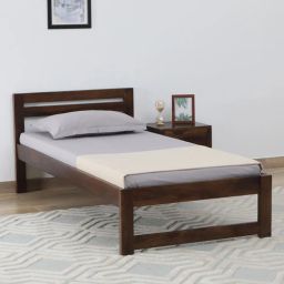 woodsworth from pepperfry Harlev Sheesham Wood Single Bed In Provincial Teak Finish-picture-33