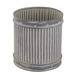 Grey Metal Desk Pot Set of 1 By Metalsmith image 5