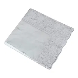 ambbi collections Transparent Solid Heat-Resistant, Waterproof (90x60) Silver Lace Border Tablecloth image 3