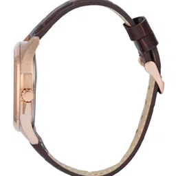 Alexandre Christie Men Dial & Leather Textured Straps Analogue Watch 1031MDLRGSL image 2