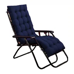 Mom's Moon Navy Blue Solid Chair Pad-picture-24