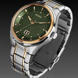 Titan Men Dial & Stainless Steel Bracelet Style Straps Analogue Watch 1829KM06 image 1