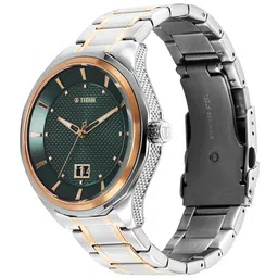 Titan Men Dial & Stainless Steel Bracelet Style Straps Analogue Watch 1829KM06 image 2