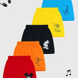 Disney By Miss and Chief Boys Pack of 5Printed Shorts-image-24