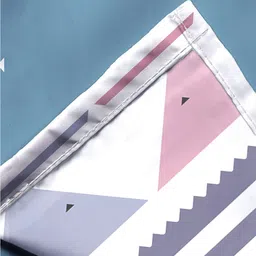 AEROHAVEN Blue & White Printed Cotton 240 TC Single Bedsheet With 1 Pillow Cover image 3