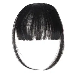 D-Divine Clip-In Straight Scalp Topper Hair Extension - Black - 8 Inch-image-59