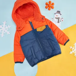 Pantaloons Baby Boys Colourblocked Hooded Puffer Jacket-picture-26