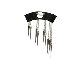 Hashburys Silver-Toned & Black Beaded Brooch-picture-23