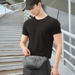 F Gear Unisex Grey Solid Miles Guc Waist Pouch-picture-49