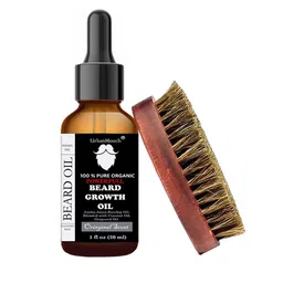 UrbanMooch Men Set of Beard Oil and Boar Bristle Beard Brush 30ml-image-57