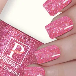 PERPAA Set Of 5 Glitter Light Reflective UV Gel Sparkly Nail Polish - 5ml Each image 3