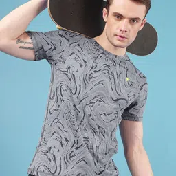 Technosport Men Jacquard Double Cool Slim Fit Sports Tshirt-picture-41