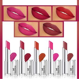 MI FASHION Set of 5 Long Lasting & Creme Matte Lipstick - 3.5 g Each-picture-26