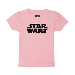 Star Wars by Wear Your Mind Girls Pink Typography Printed T-shirt-picture-40