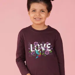 NUSYL Girls Typography Printed Long Sleeves T-shirt-picture-40