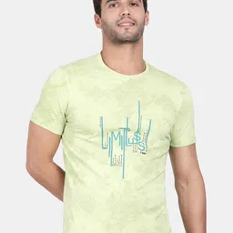 t-base Men Green Floral Printed T-shirt-picture-34