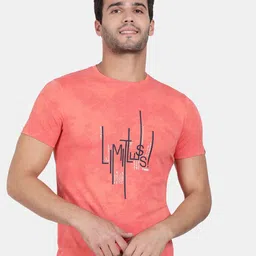 t-base Men Orange Typography Printed T-shirt-picture-32