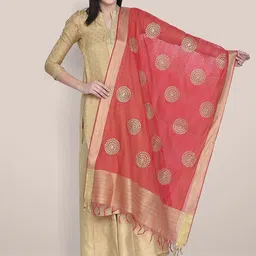 Dupatta Bazaar Ethnic Motifs Embroidered Dupatta with Zari-picture-33