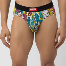 John Players Mid-Rise Marvel Printed Contoured Pouch Basic Briefs JBF021M19S-picture-46