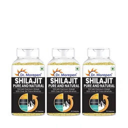 Dr. Morepen Set Of 3 Shilajit Capsules - 60 Capsules Each-image-15