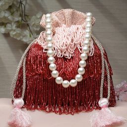 Anekaant Embellished Tasselled Potli Clutch-picture-8