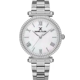 Daniel Klein Premium Women Silver Toned Dial Bracelet Strap Watch DK.1.13210-1-image-9